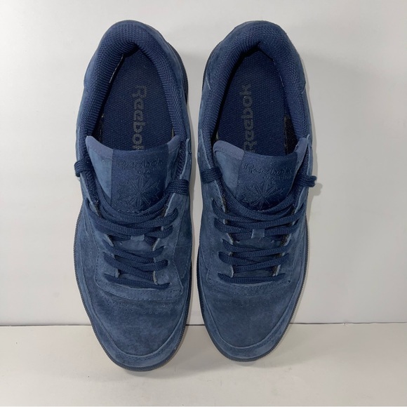 Reebok Club C 85 Suede Night Navy Gum Sole Low Top Sneakers Men’s 9.5 - Picture 7 of 8